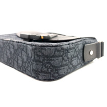Dior Messenger Medium Saddle Tela Oblique e Pelle Nera