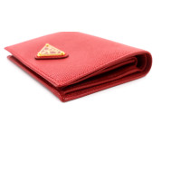 Prada Portafoglio Piccolo Pelle Saffiano Fuoco