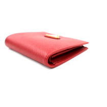 Prada Portafoglio Piccolo Pelle Saffiano Fuoco