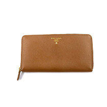 Prada Portafoglio Lungo Pelle Cammello