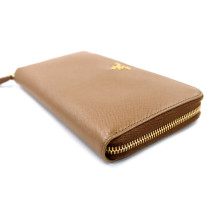 Prada Portafoglio Lungo Pelle Cammello