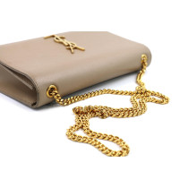 Saint Laurent Kate Media Pelle Beige