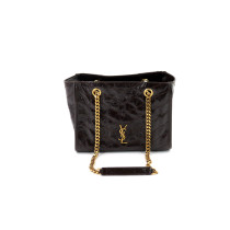 Saint Laurent Niki Shopping Pelle Marrone Scuro