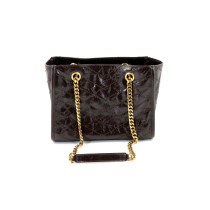 Saint Laurent Niki Shopping Pelle Marrone Scuro
