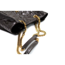 Saint Laurent Niki Shopping Pelle Marrone Scuro