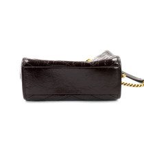 Saint Laurent Niki Shopping Pelle Marrone Scuro