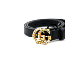 Gucci Cintura Marmont Pelle Nera