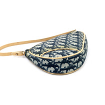 Dior Saddle Vintage Tela Oblique Blu
