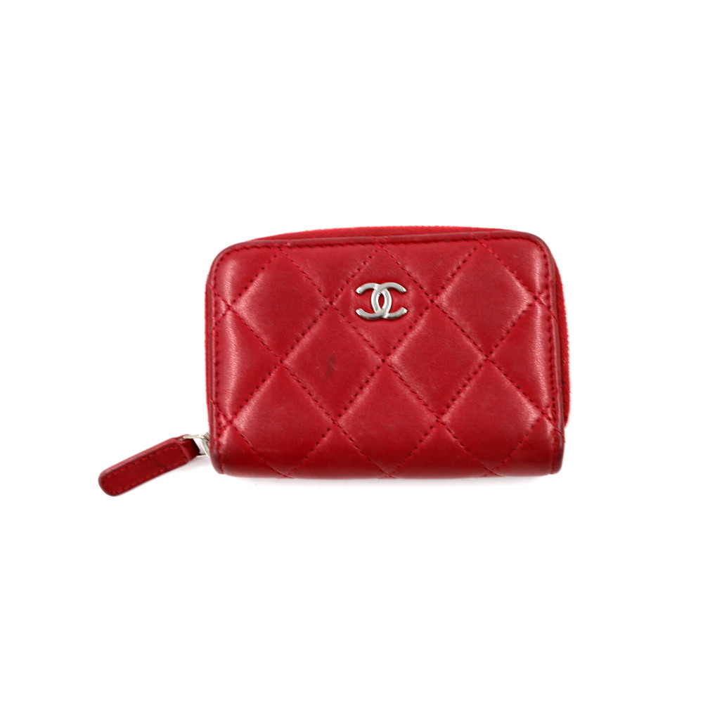 Chanel Portacarte Classico Pelle Rossa