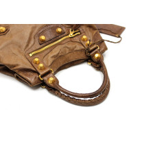 Balenciaga Brief Giant 21 Pelle Marrone