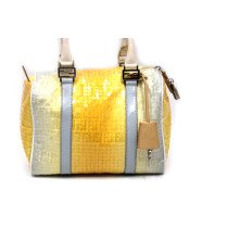 Fendi Bauletto Pelle e Paillettes Giallo