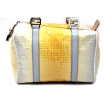 Fendi Bauletto Pelle e Paillettes Giallo