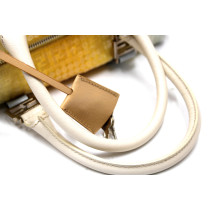 Fendi Bauletto Pelle e Paillettes Giallo