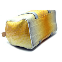 Fendi Bauletto Pelle e Paillettes Giallo