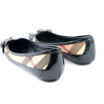 Burberry Ballerine Check Beige e Pelle Nera
