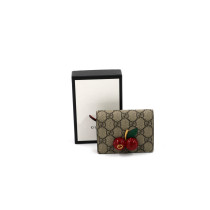 Gucci Portacarte Wallet GG Supreme Beige