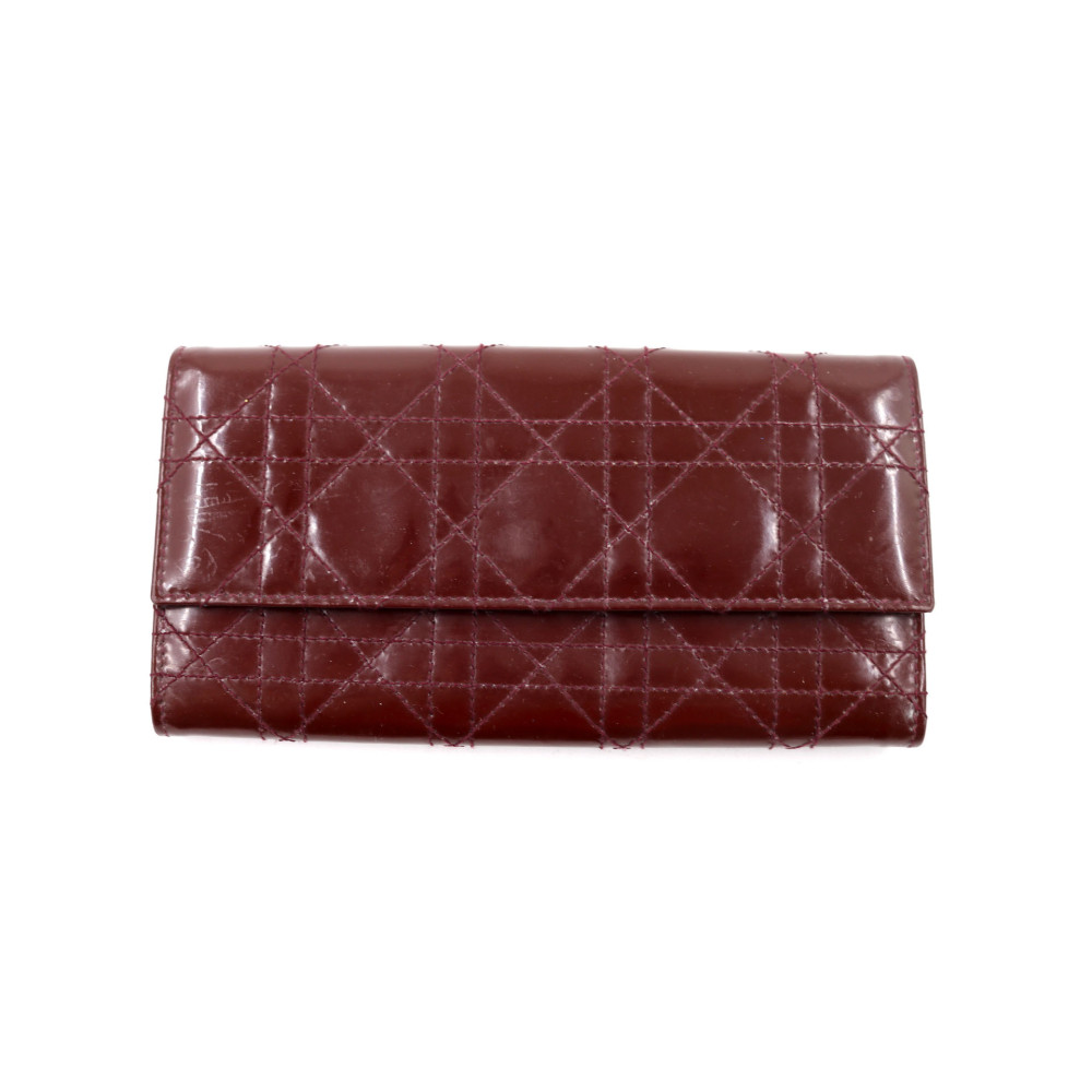 Dior Portafoglio Vernis Borgogna