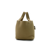 Hermes Picotin 18 Pelle Etoupe Tortora