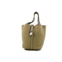 Hermes Picotin 18 Pelle Etoupe Tortora