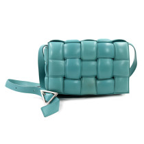 Bottega Veneta Cassette Padded Pelle Petrolio