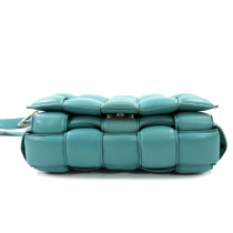 Bottega Veneta Cassette Padded Pelle Petrolio