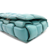 Bottega Veneta Cassette Padded Pelle Petrolio