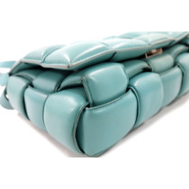 Bottega Veneta Cassette Padded Pelle Petrolio