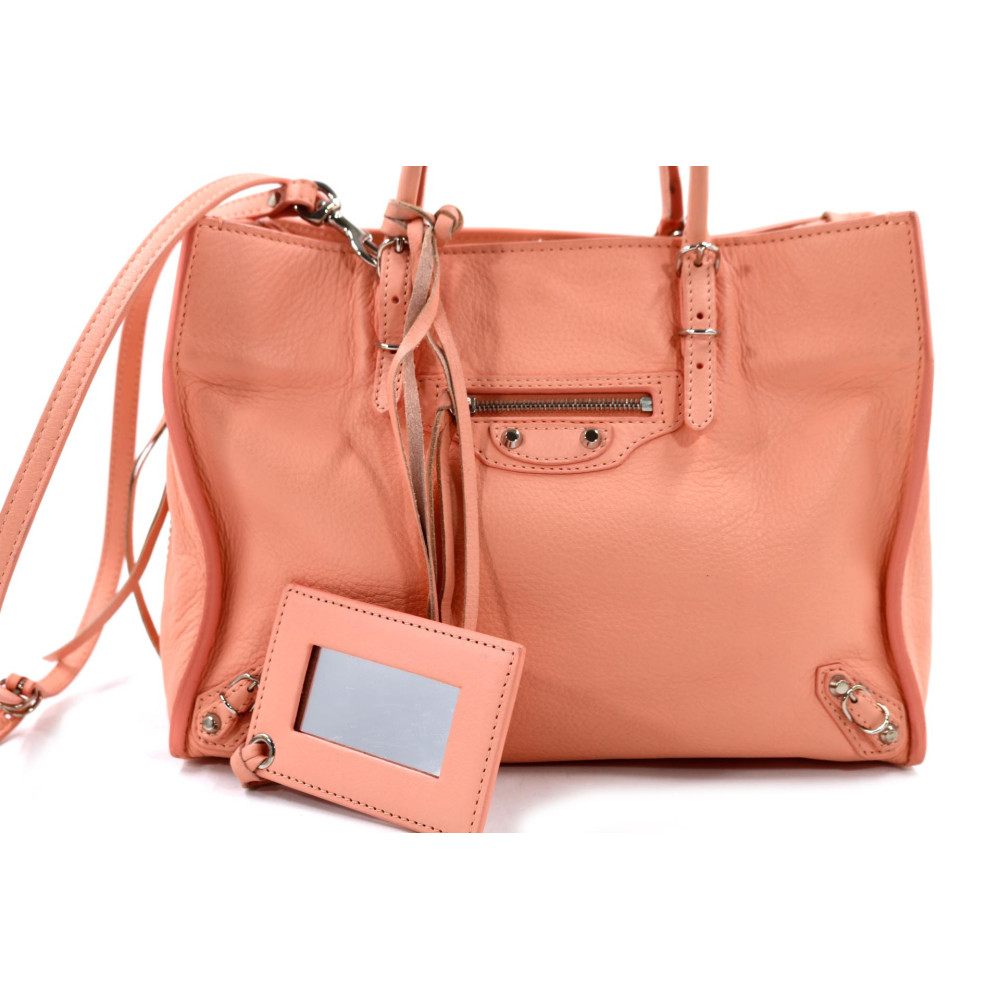 Balenciaga Papier Zip Around Pelle Rosa Salmone