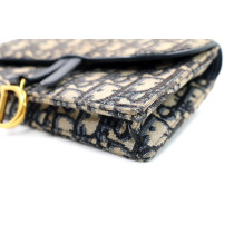Dior Marsupio Saddle Tela Oblique Blu