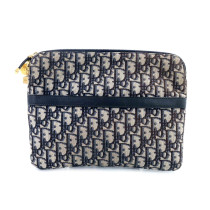 Dior Pochette Tela Blu