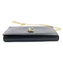 Saint Laurent Pochette Kate Pelle Nera