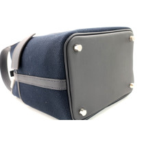 Hermes Picotin Lock 18 Pocket Tela e Pelle Blu