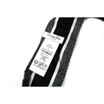 Dior Twilly Mitzha 30 Montaigne Seta Nera e Bianca