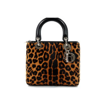 Dior Lady Dior Maculata Cavallino Marrone e Nero