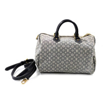 Louis Vuitton Speedy Bandouliere Tela Blu