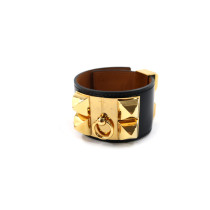 Hermes Collier De Chien Pelle Nera