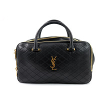 Saint Laurent Bauletto Pelle Nera