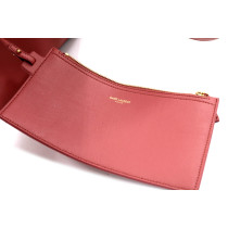 Saint Laurent Shopping Pelle Bordeaux