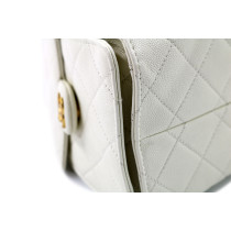 Chanel 25 Pelle Bianca