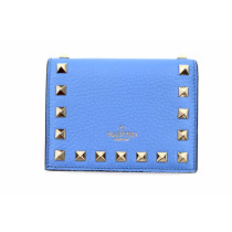 Valentino Portafoglio Pelle Azzurra