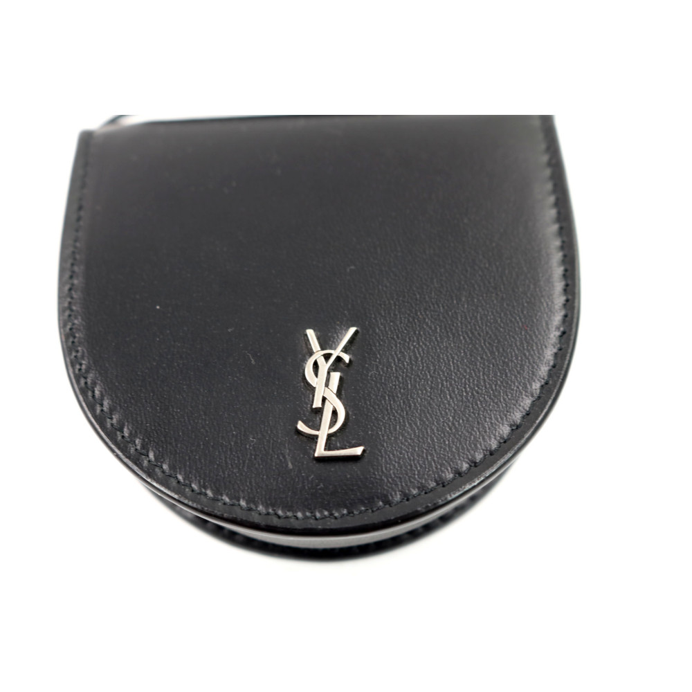 Saint Laurent Portamonete Pelle Nera