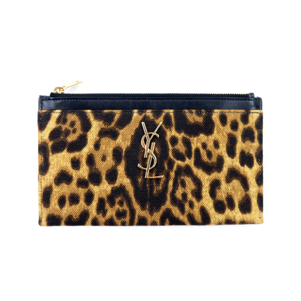 Saint Laurent Busta Tessuto Marrone