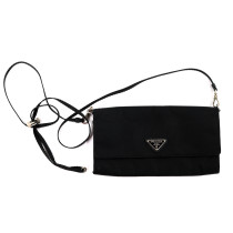Prada Tracollina Tessuto Nero