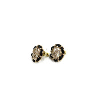 Chanel Orecchini Acciaio Nero e Champagne
