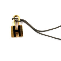 Hermes Ciondolo Collana Acciaio Oro