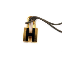 Hermes Ciondolo Collana Acciaio Oro
