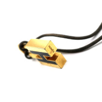 Hermes Ciondolo Collana Acciaio Oro