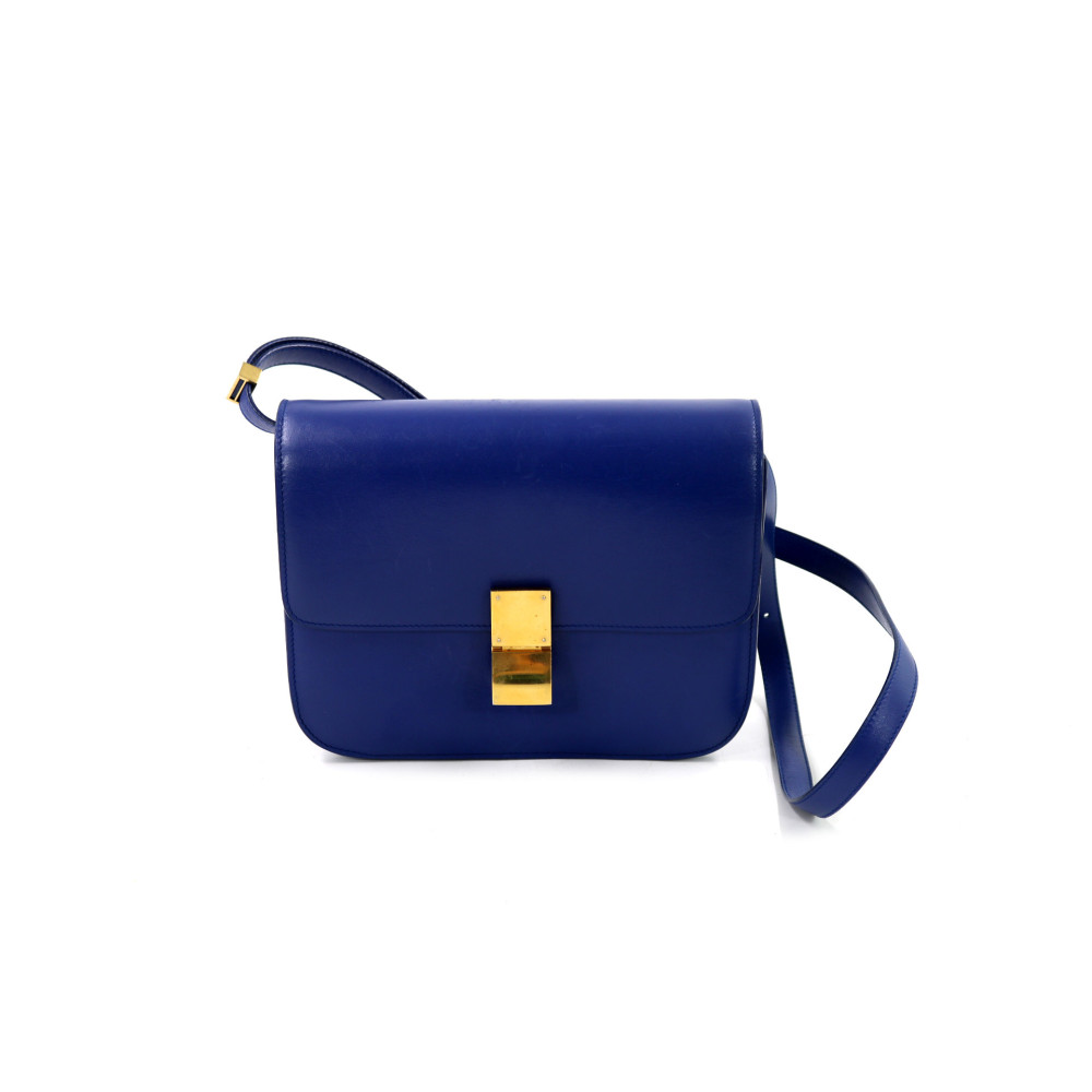 Celine Classic Box Bag Pelle Blu