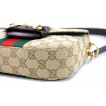 Gucci Horsebit 1955 Piccola GG Sabbia