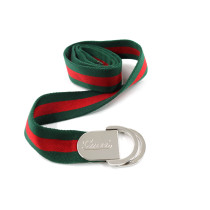 Gucci Cintura Tela Web Verde e Rossa